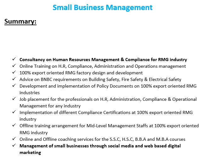 Summary of Total Services