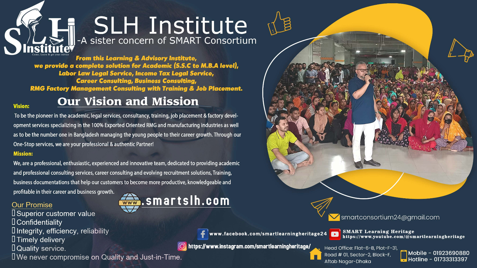 Activities of SLH-A sister concern of SMART Consortium